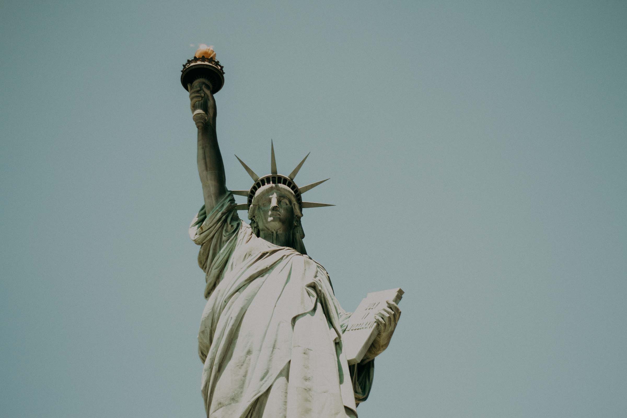 statue of liberty close up
