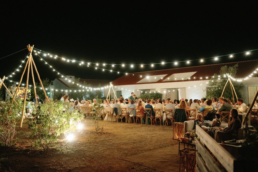 wedding dinner at herdade da malhadinha nova